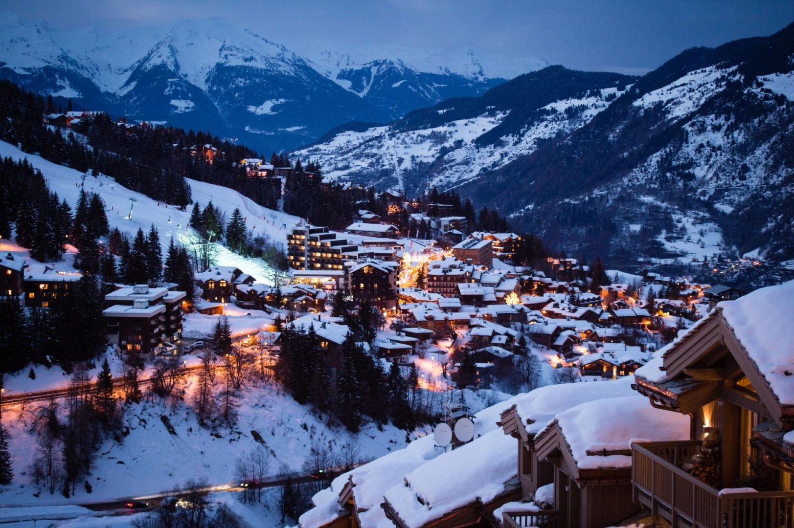 View across to Courchevel 1550