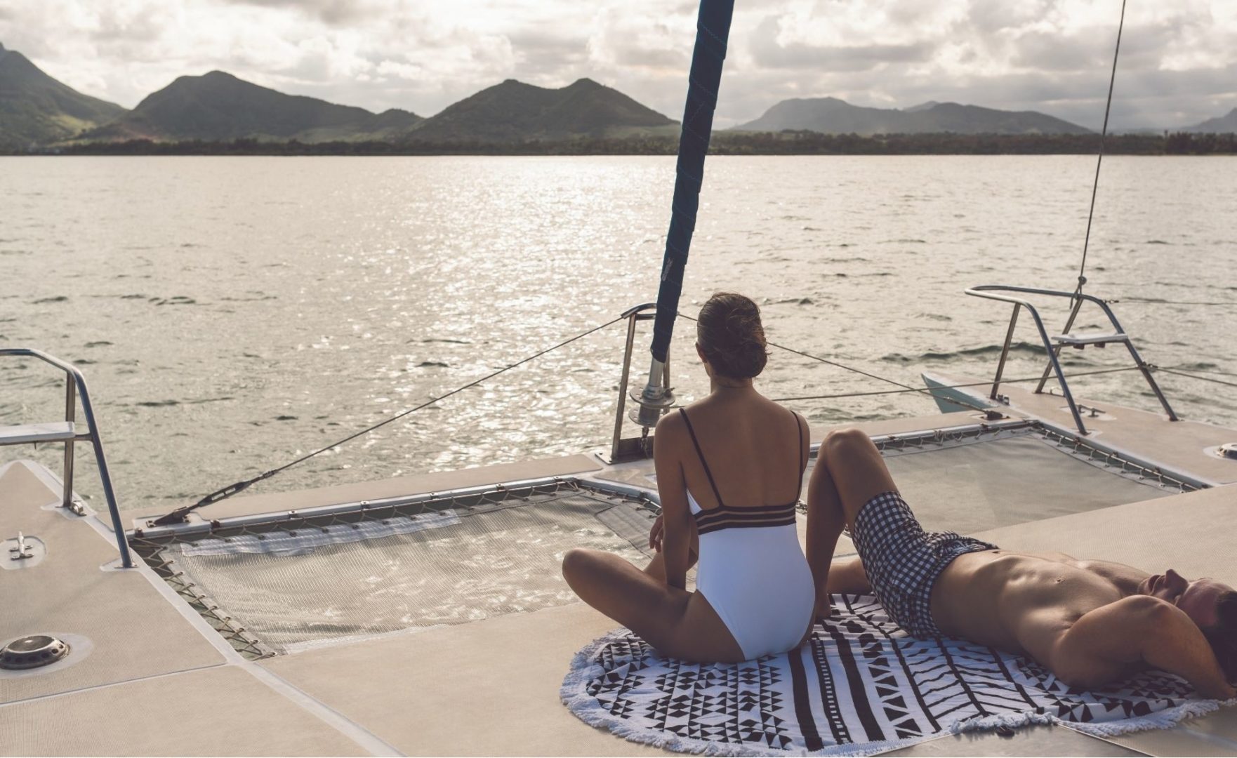 Catamaran Sunbathing
