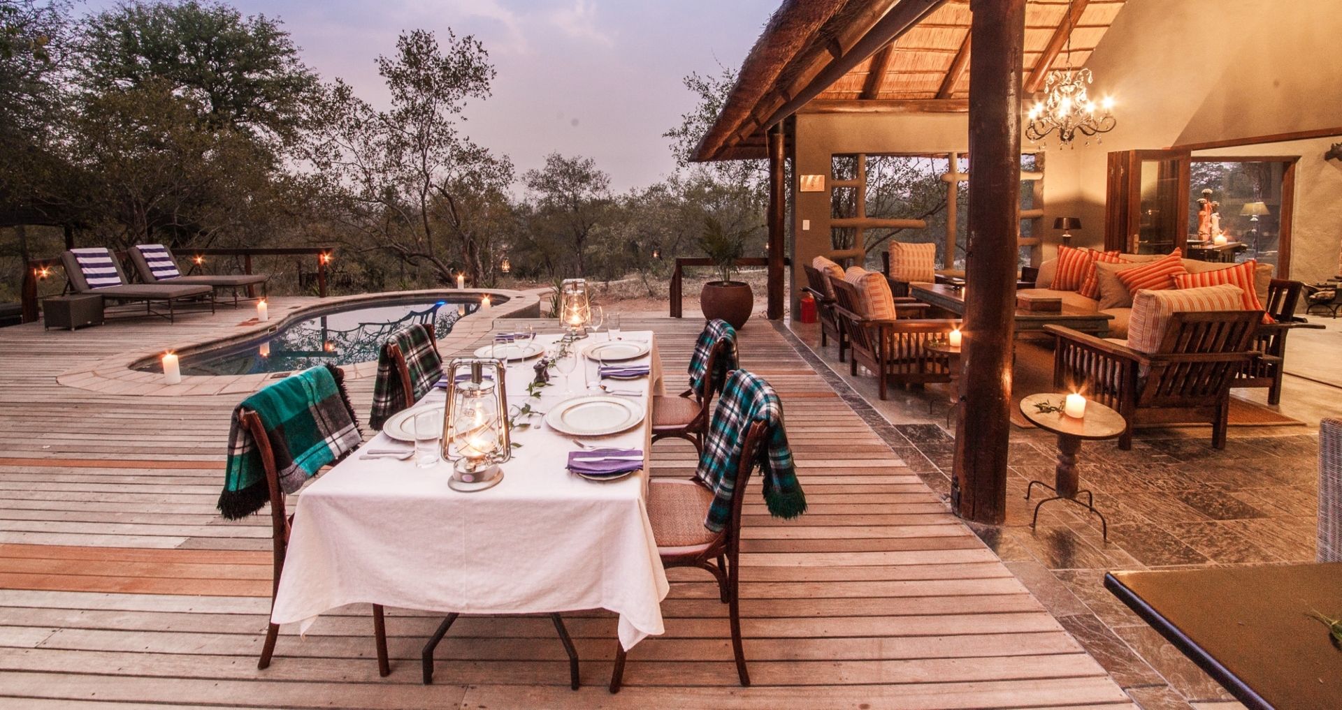Littel Garonga main lodge dining