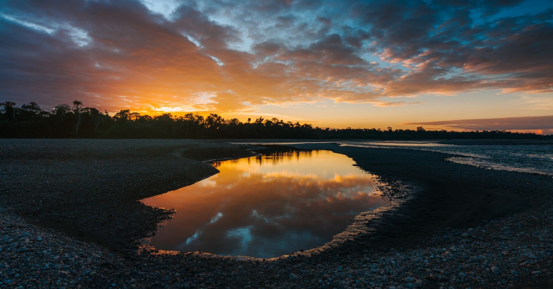 Amazon sunset in the river (Photo Credit: Alexis Huertas)